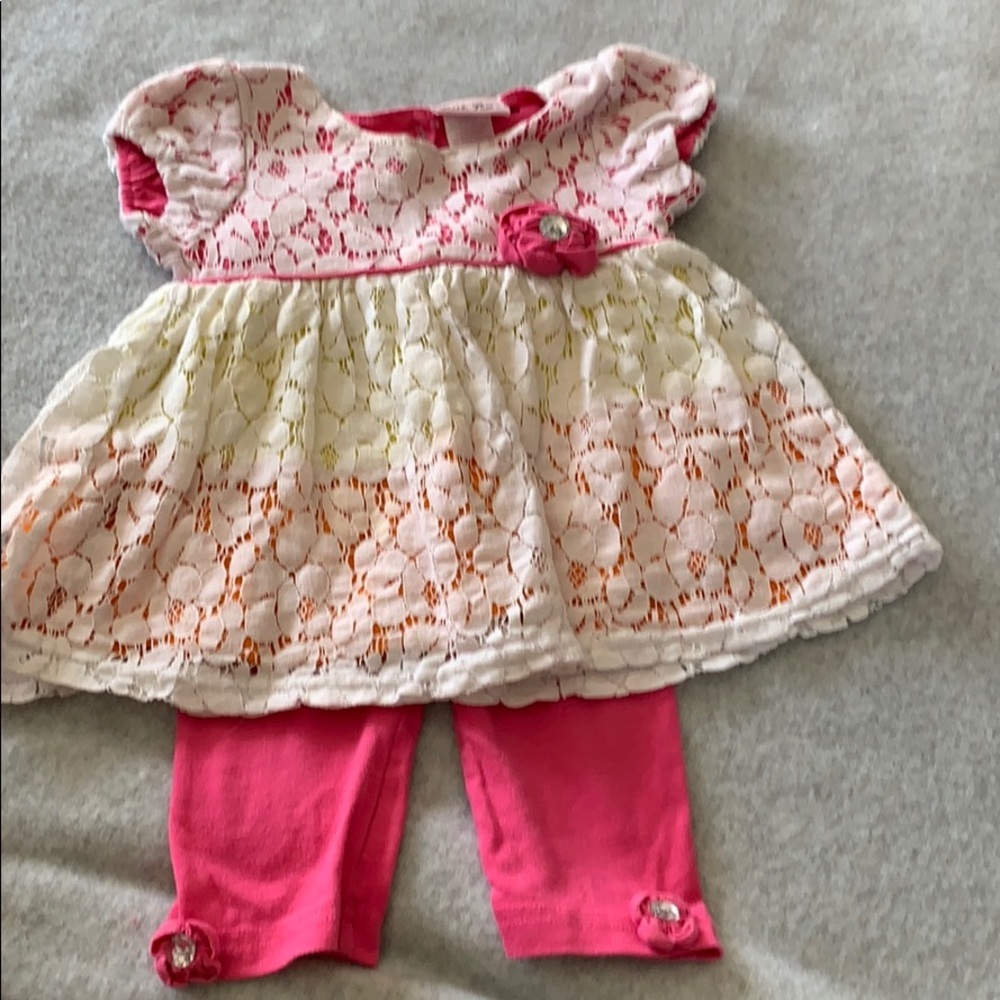 2 piece rainbow top and leggings